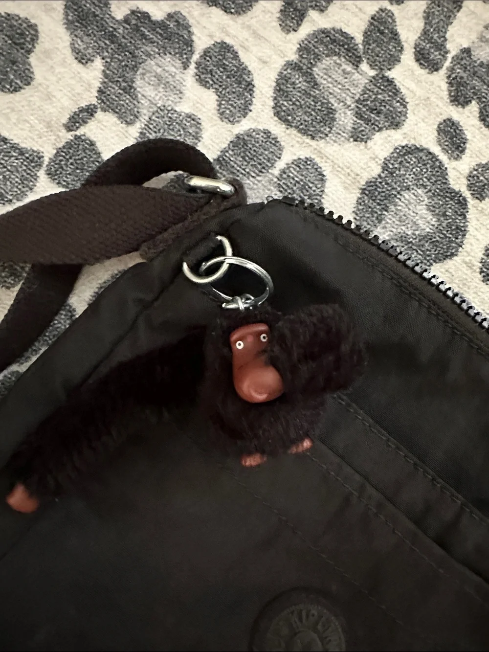 Kipling Black Nylon Crossbody Bag